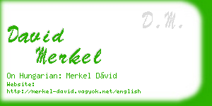 david merkel business card